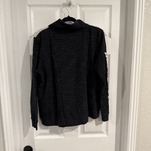 PINK by Victoria Secret Quarter Zip Sweatshirt Hoodie in Gray and Pink Large - Picture 2 of 5